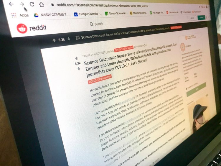 Highlights Of Live Reddit Discussion On How Journalists Are Tackling Covid 19 Coverage Sciencewriters Www Nasw Org