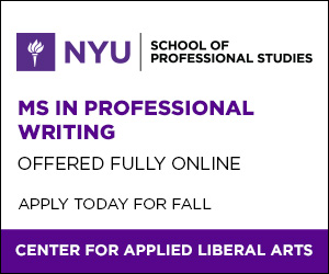 NYU MS in professional writing
