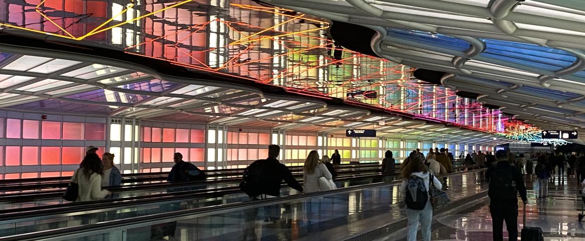 Photo by Tinsley Davis O'Hare airport concourse