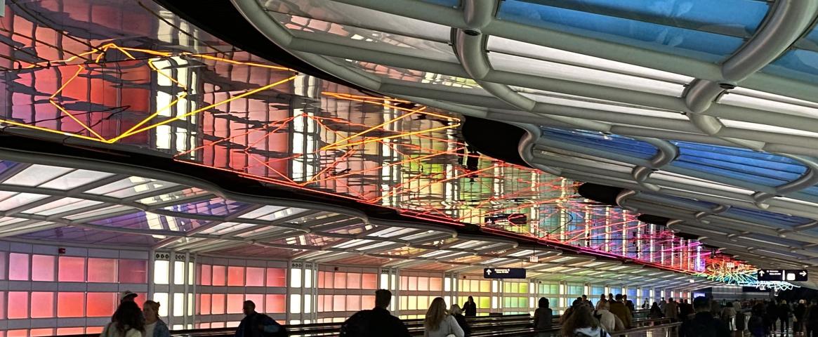 Photo by Tinsley Davis O'Hare airport concourse