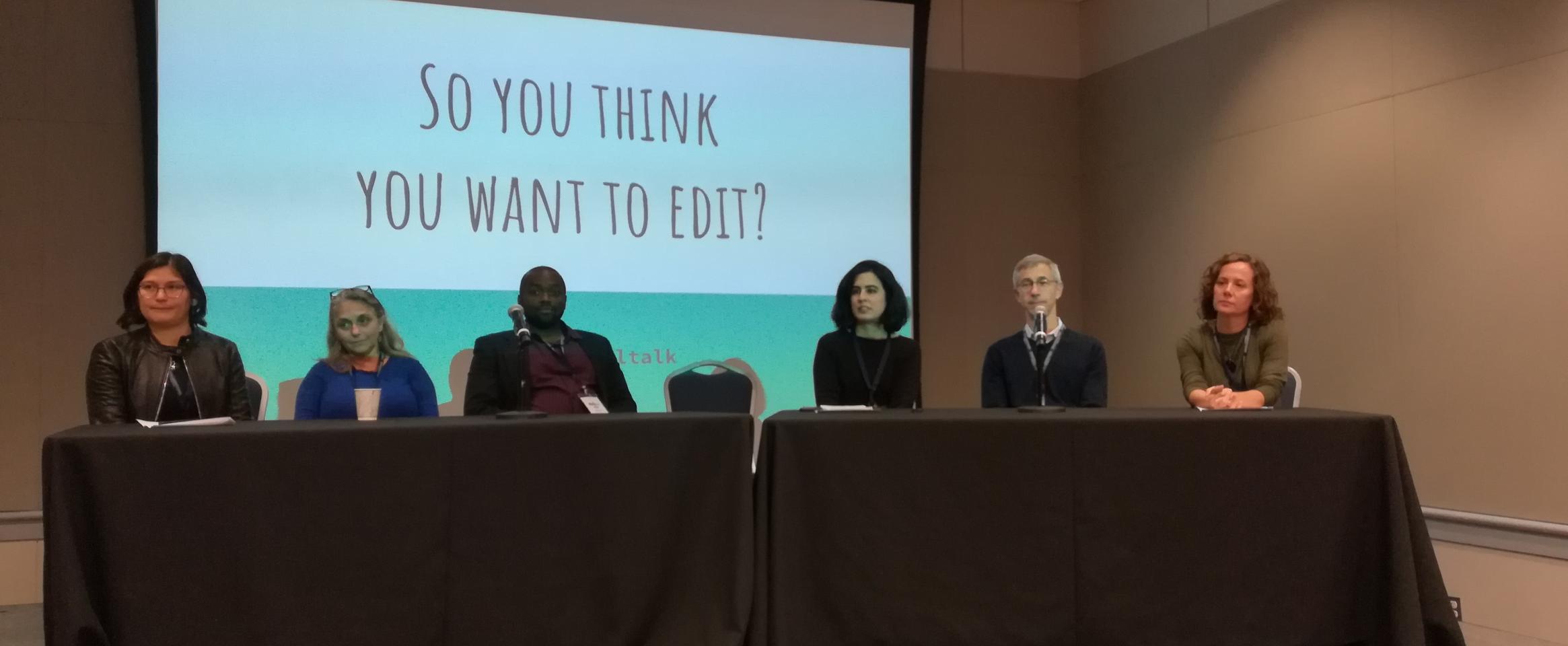 ScienceWriters 2018 panel: So you think you want to edit?