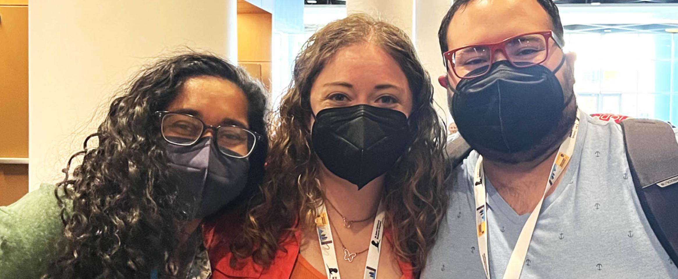 NASW members at the Science Writers 2022 annual meeting in Memphis NASW members smile behind their masks while arm in arm at the Science Writers 2022 annual meeting in Memphis. Photo credit Rebekah White.