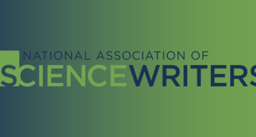 NASW text logo on a kelly green and blue background