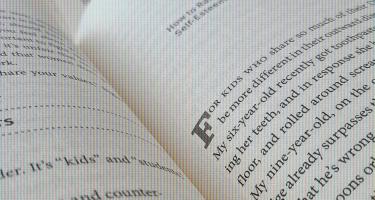 Pages of an open book