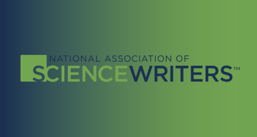 A  banner with the NASW logo on a background of dark blue and green