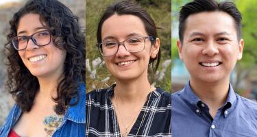 Collage of summer diversity fellows photos for Vidal Valero, Vasquez, and Dinh.