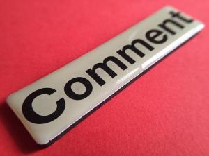 "Comment" button