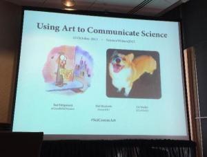 Using art to communicate science session at ScienceWriters2015