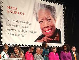Maya Angelou stamp unveiling