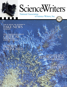 ScienceWriters Spring 2018 cover