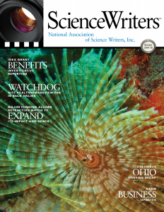 ScienceWriters Winter 2014-15 cover