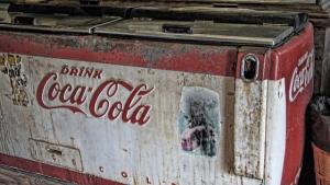 Old Coca-cola cooler