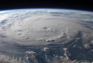 Satellite photo of storm