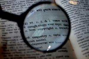 Copyright entry in dictionary