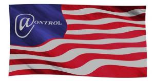 Flag with "@ontrol" text