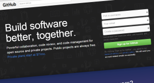 GitHub screenshot GitHub screenshot