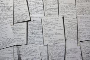 A variety of pages with math equations.
