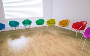 Empty meeting room image via Shutterstock