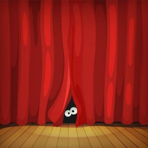 Stage fright image via Shutterstock