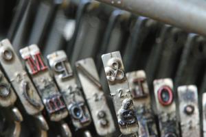 Typewriter keys image via Shutterstock