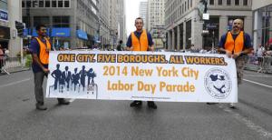 Labor Day parade image via Shutterstock
