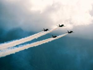 Jet trails image via Shutterstock