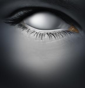 Clouded eye image via Shutterstock