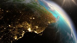 Earth from space, image via Shutterstock