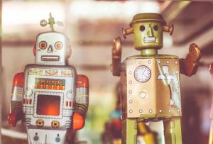 Toy robots image via Shutterstock