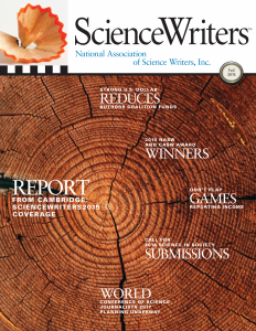 ScienceWriters Fall 2015 cover