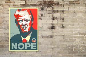 Trump "nope" poster