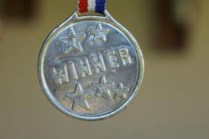 Winner award ribbon