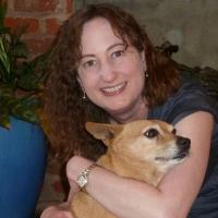 Arlene Weintraub and her dog, Molly