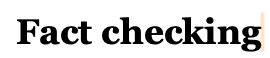 Fact Checking